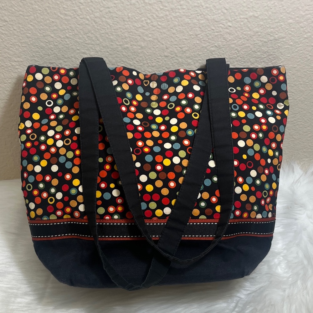 Annabelle Colorful Polka Dot Tote Bag